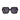 Vintage Designer Square Resin Frame Oversized UV400 Sunglasses for Women