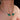 Trendy 925 Sterling Silver Green Pear Open Torques Necklace for Women