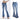 Women's Vintage Style High Waist Flared Heavy Embroidery Denim Pants