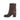 Women's Spring Cowhide Round Toe Pull-On Chunky Heels Ankle Boots