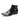 Men's Luxury Handmade Party Black Genuine Leather Buckle Ankle Boots