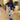 Women's European American Style Star Print Loose Straight Leg Casual Jeans Pants