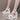 Women's Summer Wedge Heel Genuine Leather Rhinestone Buckle Dress Sandals