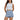 Women's Streetwear High Waist Asymmetrical Wrap Overlay Short Denim Skirt