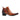 Business Style Brown Genuine Leather Square Toe Zip Ankle Boots for Men