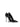 Retro Metal Chain Decor Pointed Thin Heel Solid Color Microfiber Pumps for Women