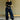 Women's Wrap Splicing High Street Mid Waist Washed Loose Wide Leg Denim Pants