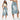 Women's Luxury Fashion Retro Slit Splicing Mid-length A-line Denim Skirt