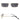 Women's Designer Fashion Narrow Rectangle Metal Frame UV400 Sunglasses