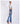 Women's Vintage Style High Waist Flared Heavy Embroidery Denim Pants