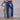 Women's Elastic High Waist Ripped Stretch Slim Flare Jeans Pants