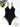 Women's Sexy Black Strapped Push Up One Piece Bathing Monokini Swimsuit