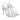 Women's Summer Fashion Thin Heel Solid Color Serpentine Strap Sandals