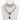 Luxury 925 Sterling Silver Tear Drop Ruby Bridal Wedding Necklace for Women