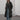 Women's Vegetable Tanned Sheepskin Loose Zipper Locomotive Long Trench Coat