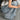 Women's American Retro Washed Rhinestone Cross Rivet Loose Straight Wide Leg Jeans