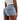 Korean Casual Style Women's High Waist A-line Irregular Denim Shorts