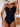 Sexy Ribbed U Hollow Halter Push Up One Piece Monokini Swimwear for Women