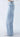 Women's Vintage Butterfly Embroidery Side Frayed Raw Edge Straight Leg Denim Pants