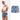 Women's Vintage Elastic Waist 3D Heavy Floral Embroidery Denim Shorts