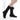 Black Cow Leather Sole Flat Heels Stage Show Jazz Pole Dance Shoes for Women