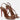 Women's Summer Fashion Thin Heel Solid Color Serpentine Strap Sandals