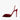 Women's Wine Red Crystal Mesh Peep Toe Shallow Pointed Thin High Heeled Stilettos Pumps