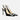 Women's Summer Solid Color Suede Rhinestone Square Decor Buckle Pointed Toe Pumps
