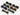 Punk Square Candy Gradient UV400 Double Bridges Sunglasses for Women