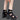 Women's Roman Style 9cm Thick Heel Fish Mouth Hollow Out Sandals with Back Zipper