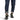 Men's Crocodile Pattern Patent Leather Metal Buckle Lace-up High Top Casual Shoes