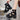 Women's Roman Style 9cm Thick Heel Fish Mouth Hollow Out Sandals with Back Zipper