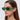 Funky Designer Rectangle Plastic Frame UV400 Sunglasses for Women