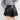 Women's Sheepskin Lace Edge High Waist Wide Leg Solid Color Shorts