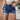 Women's All-match Daily Summer High Rise Elastic Ripped Roll Hem Denim Shorts