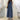 Women's Denim Round Neckline Sleeveless Backless Loose Long Dress With Pocket