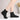 Black Stage Show Cow Leather Sole Flat Heels Jazz Pole Dance Shoes for Women