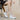 Women's Genuine Leather 10cm Platform Wedge Hollow Weave Zipper Pumps