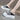Women's Summer Canvas Genuine Leather High Platform Heels Lace Up Slippers Shoes