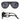 Designer Plastic Golden Hollow Decor Frame UV400 Sunglasses for Women