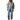 Women's Luxury Casual Washed Loose-Fit Denim Overalls with Pockets