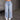 Women's Luxury Street Bowknot Design Washed Denim Loose Straight Wide Leg Jeans Pants