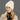 Long Rabbit Cashmere Double Layer Wool Knitted Cuffed Beanie Hat for Women