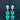 Women's Luxury Jewelry Paraiba Turmaline 925 Sterling Silver Necklace Set for Women