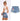 Women's Vintage Elastic Waist 3D Heavy Floral Embroidery Denim Shorts