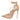 Women's Leather Carved Flowers High Heels Lace-up Pointed Toe Pumps