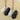 Genuine Leather 8cm Platform Metal Buckle Back Strap Sandals for Women