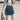 Women's Summer Casual A-line High Waist Irregular Wide Leg Denim Skirt Shorts