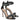 Summer Fashion Stripe Pattern Peep Toe Slim High Heels Sandals for Women