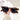 Rectangular Vintage Luxury Designer Polycarbonate UV400 Unisex Sunglasses